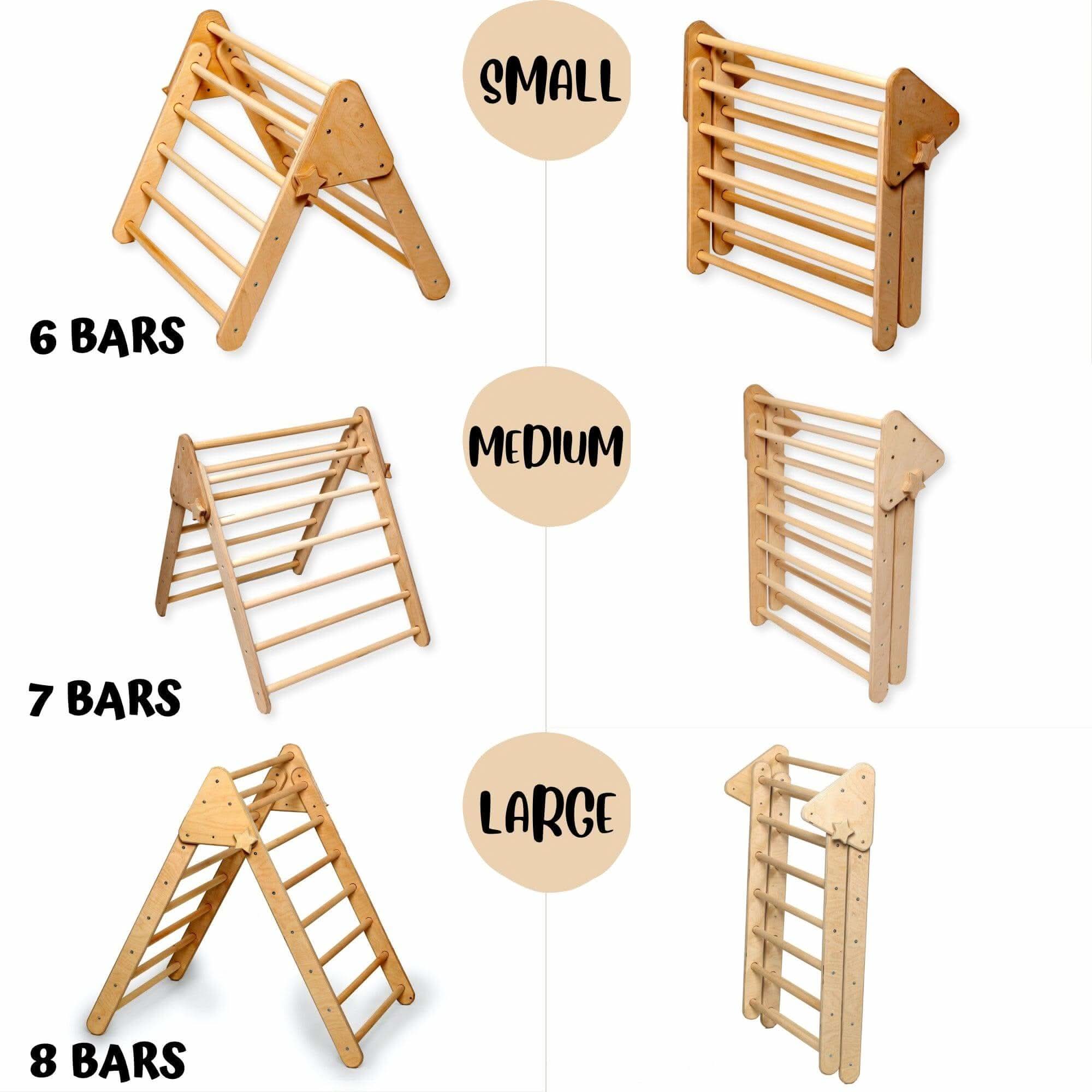 Montessori Triangle Climber Set / 3 size - Rootwellco