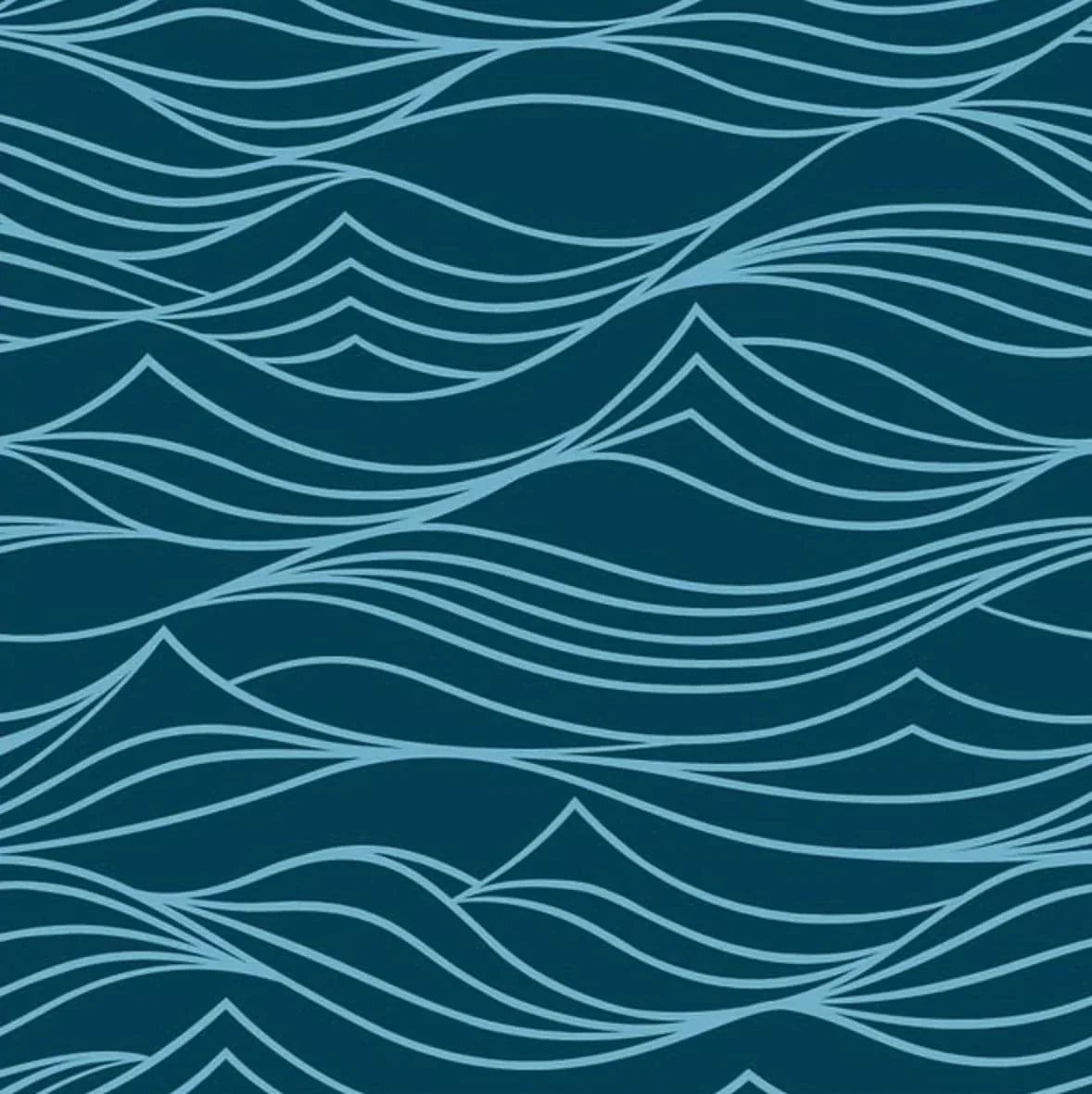 Set of 2 Large Reusable Cloth Furoshiki Gift Wrap | Whales & Waves - Rootwellco