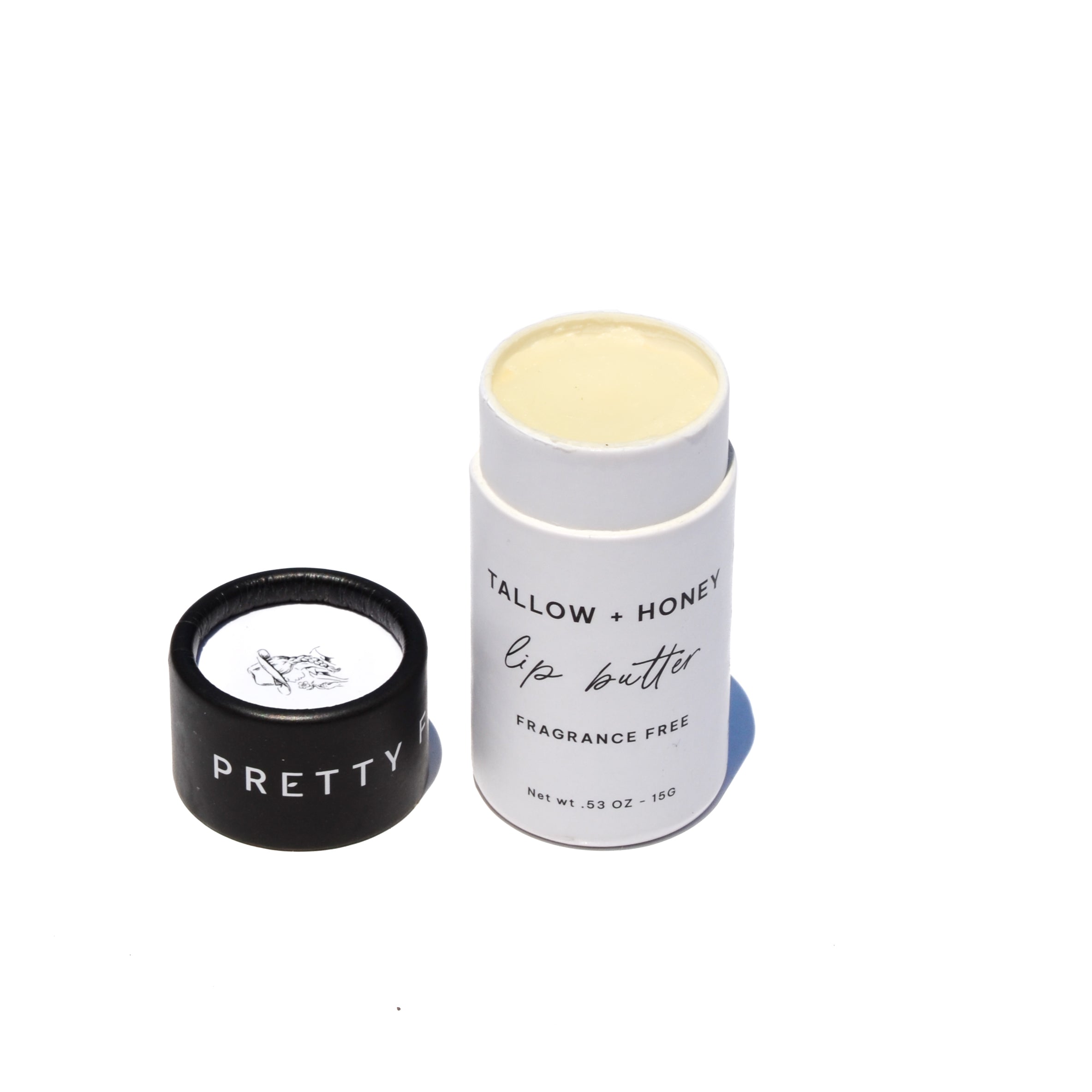 Fragrance-Free Tallow and Honey Lip Butter in Tube - Rootwellco