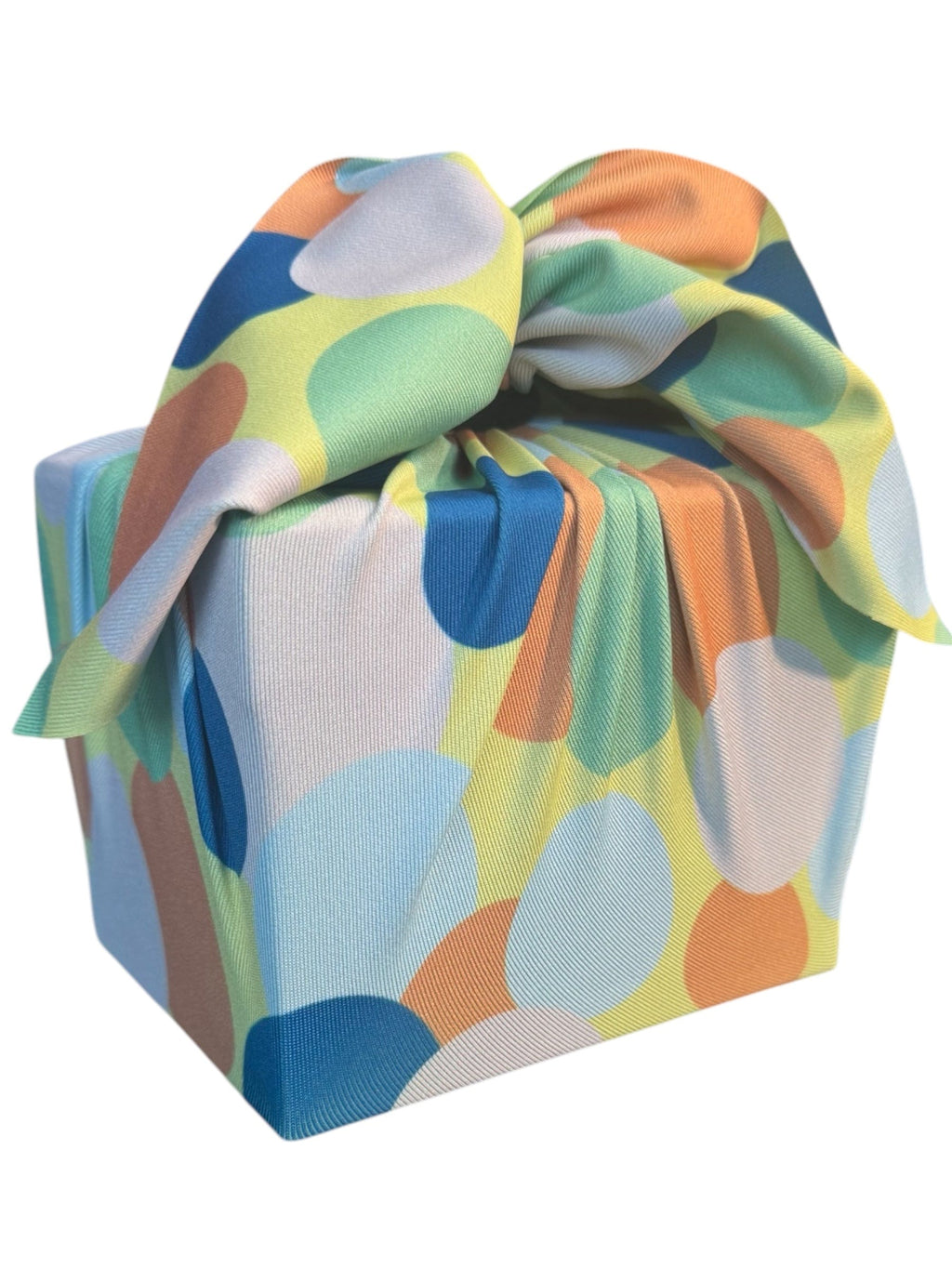 Small Reusable Cloth Furoshiki Gift Wrap | Polka Dots - Rootwellco