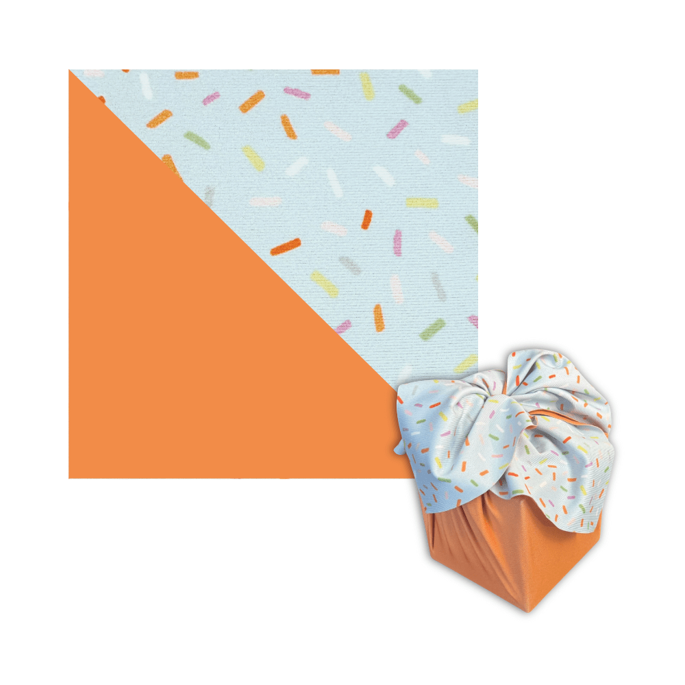 Small Reusable Cloth Furoshiki Gift Wrap | Spring Confetti - Rootwellco