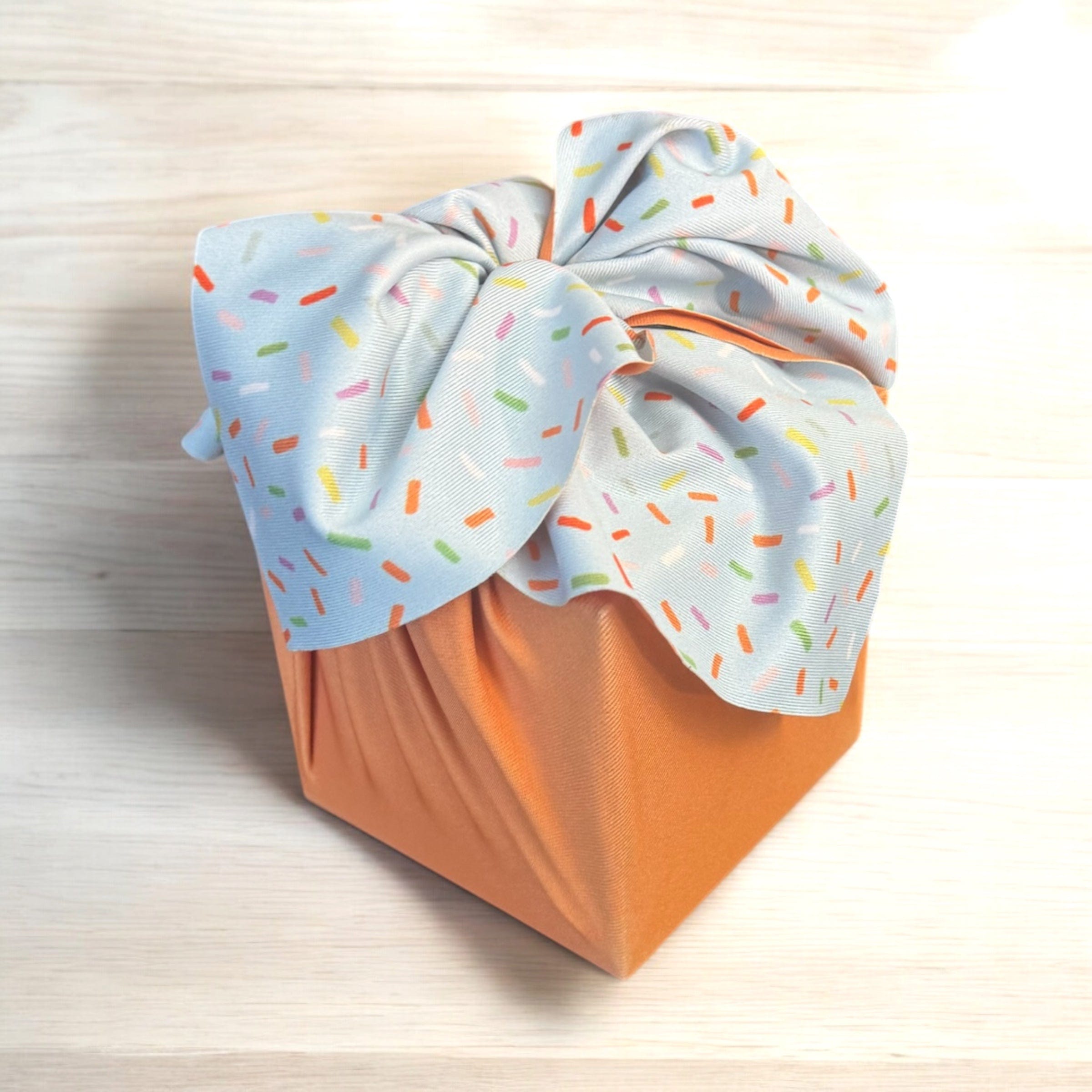 Small Reusable Cloth Furoshiki Gift Wrap | Spring Confetti - Rootwellco