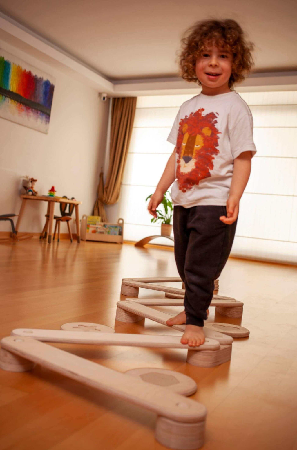 Montessori Balance Beam and Stepping Stones Set - Rootwellco