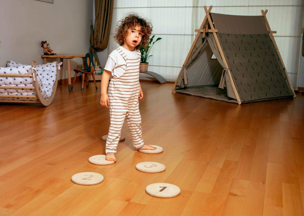 Montessori Balance Beam and Stepping Stones Set - Rootwellco