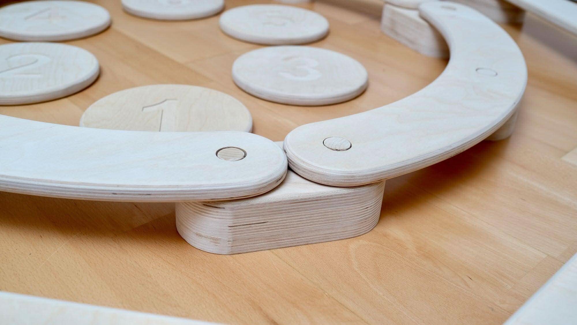 Circular Wooden Balance Beam Set - Rootwellco