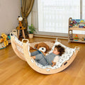 Climbing Arch / Rocker with Star Pattern Pillow - Rootwellco