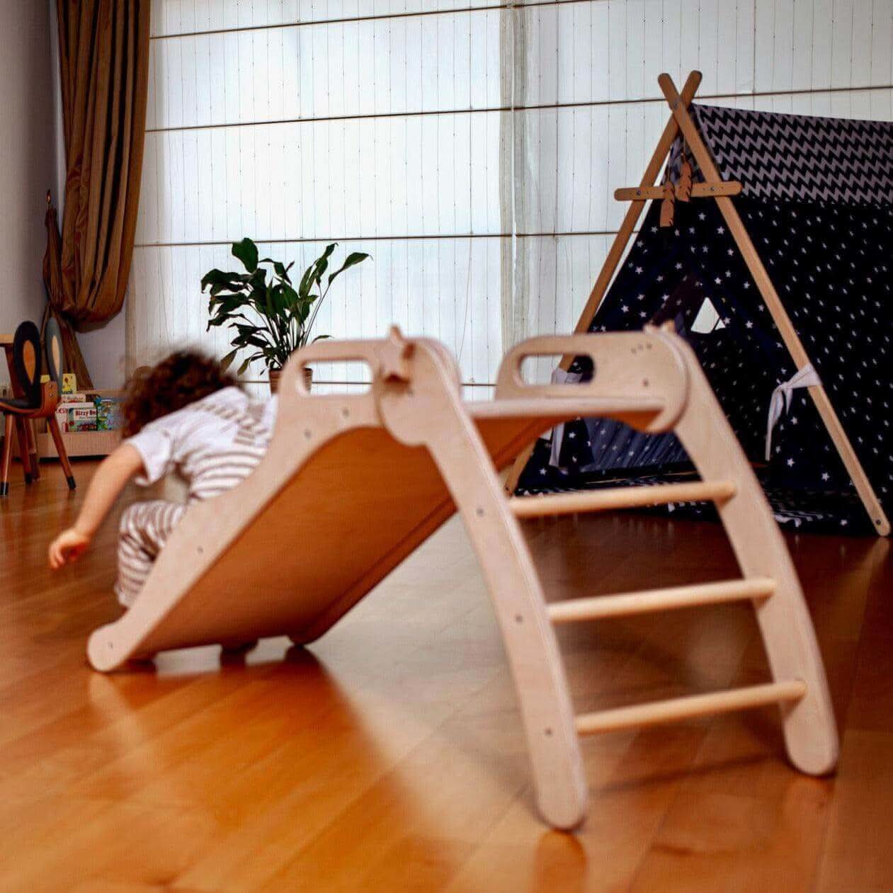 Foldable Wooden Slide - Rootwellco