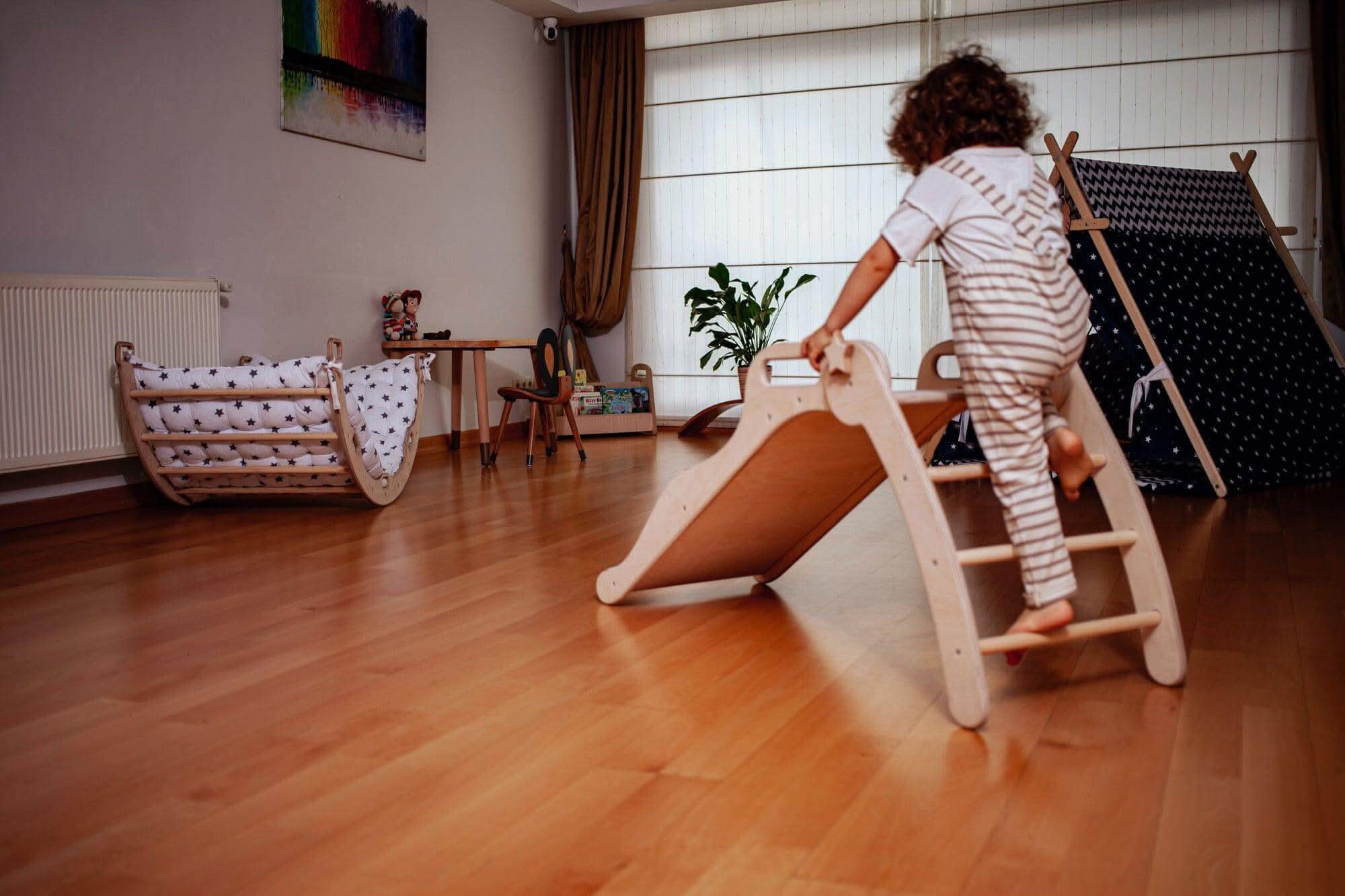 Foldable Wooden Slide - Rootwellco