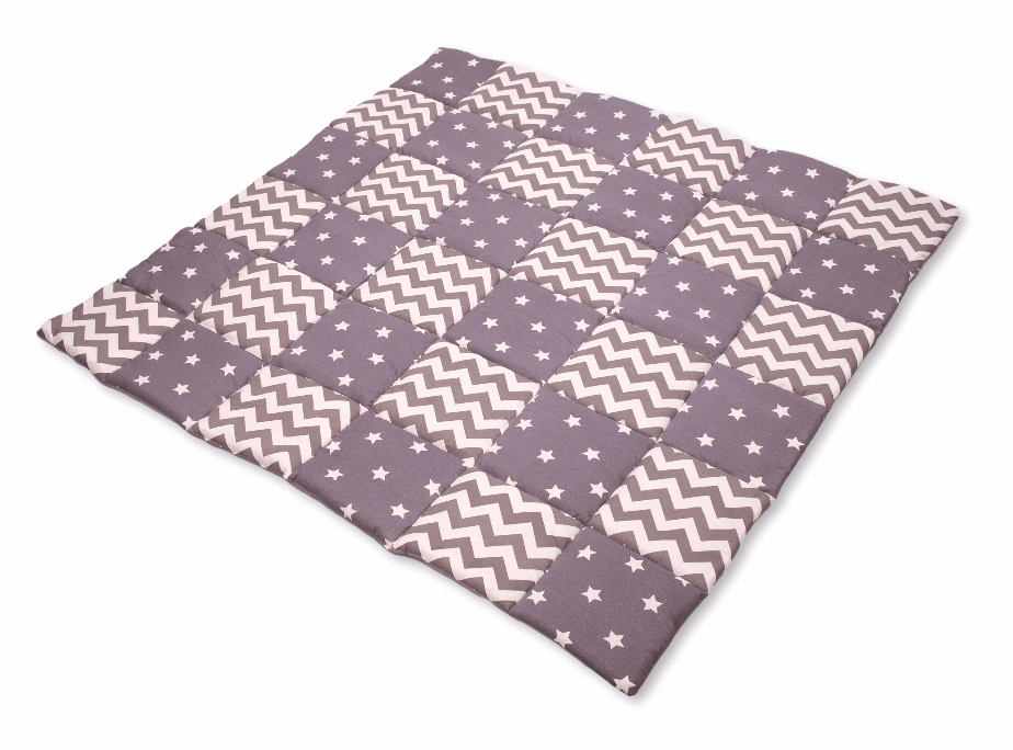 Gray Stars Play Tent and Play Mat - Rootwellco