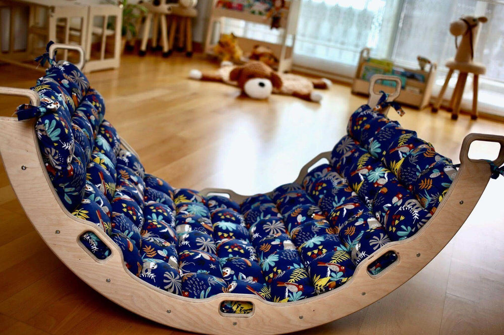 Montessori Arch Rocker with Ramp and Pillow - Rootwellco